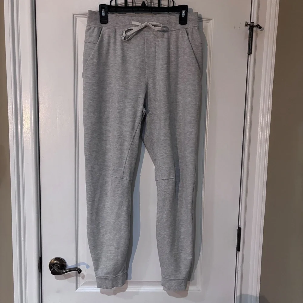 Lululemon City Sweat Joggers Heathered Grey Tapered Sweatpants Size Medium